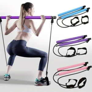 Portable Pilates Bar Resistance Band Kit
