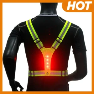 LED Reflective Adjustable Running Vest
