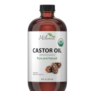 MILANIA Organic Castor Oil - Cold Pressed & Hexane-Free
