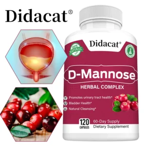 D-Mannose, 1000 mg with Cranberry Extract, 120 Capsules